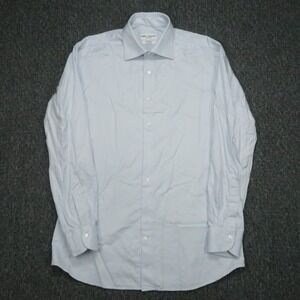 Spier & Mackay Shirt‎ Mens Medium Blue Long Sleeve Button Up Custom